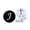 J, variant on SmartBy 1 Pair Men Cufflinks Letter Pattern Electroplating Smooth Surface Exquisite Craftsmanship Fashion Item Decorate Alloy Men Fashion A-Z Single Alphabet Cufflinks Custom Accessory