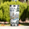 thumbnail image 3 of City Tumbler for City Lover,20oz Double Wall Vacuum Insulated Stainless Steel Coffee Cups (Detroit), 3 of 6