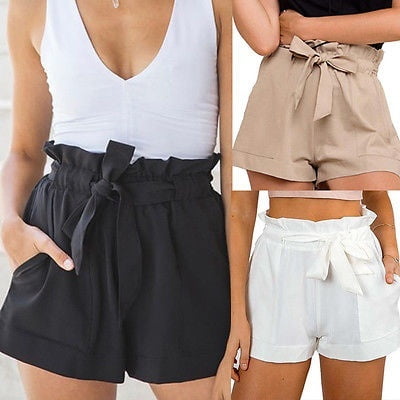 high waist mini shorts