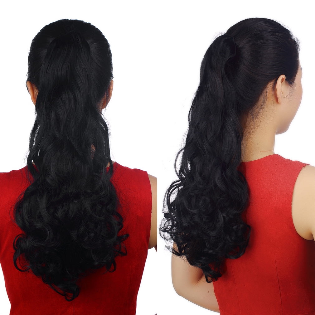 Fashion Cosplay Beauty 3/4 Full head Clip In Curly Wavy Hair Extensions