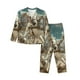 thumbnail image 1 of Fotbe Roman Chariot Horse Race Conjunto de Pijama de Manga Larga para Mujer con Estampado, Ropa de Dormir de 2 Piezas, Conjunto de Casa Suave y Cómodo con Bolsillos-Medium, 1 of 7