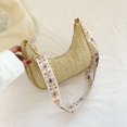 thumbnail image 4 of Bolsa de mano de paja de moda para mujer, Bolsa de mano para mujer, Bolsa de mensajero de verano (cinta caqui) Hugtrwg Para Estrenar, 4 of 9