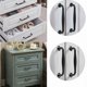 thumbnail image 3 of 20 black door handles, kitchen cabinets, drawers, bedroom pull handles center distance 96mm (20 tube model -96 hole distance) white, 3 of 5