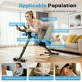 thumbnail image 3 of ALSO GO Ab Machine, Adjustable Ab Trainer Machine, Abdominal Workout Equipment with LED Display, 300 lb Foldable Abdominal Core Equipment with Resistance Bands, Blue, 3 of 11