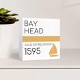 thumbnail image 3 of Zomyto 5"x5" Nautical Beach Decor Wood Box Sign Bay Head Sailboat Wooden Block Sign,Vintage Nautical Beach Sign Decor, 3 of 6