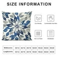thumbnail image 5 of Nawypu  Dahlia Flower Throw Pillow Case Cover Abstract Elegant Floral Petal Navy Blue Grey and White Decorative Cushion Covers Pillowcase Couch Sofa Bed Men,Women 18x18 Inch, 5 of 5