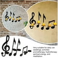 thumbnail image 4 of Music Note Candle Holder, Eye Catching Black Music Note Wall Sconce 4Pcs  For Activities For Daily Use, 4 of 8