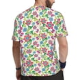 thumbnail image 2 of Wukai Vector Mexican Otomi Style Bright Print Men's Short-Sleeved Mesh T-Shirt,Quick-Dry Short Sleeve Workout T-Shirt-X-Large, 2 of 8