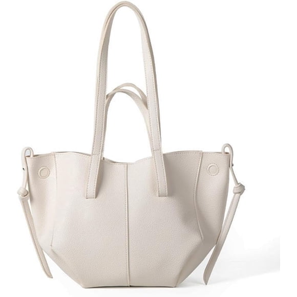 LHSHID Tote Bag Faux Leather Work Bag Trendy Handbag Purse for Women Elegant Shoulder Bag with Magnetic Closure