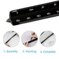 thumbnail image 3 of Scale Ruler, 30cm Aluminium Metal Scale Architect Engineer Technical Ruler black-bigscale, 3 of 5