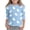 1-Sky Blue1037, variant on WOYY Easter T Shirt for Girls Rabbit Print 3/4 Sleeve Round Neck T-Shirt Kids Tee, Sizes 3-14