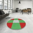 thumbnail image 4 of Ahgly Company Machine Washable Indoor Rectangle Transitional Green Area Rugs, 2' x 4', 4 of 7