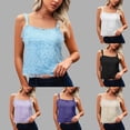 thumbnail image 3 of Pink Tank Tops for Women Casual Solid Color Womens Summer Tank Tops Adjustable Straps Breathable U Neck Sleeveless Sweaters Camisole Ruched Tee Shirts Basic Outfits Clothes, 3 of 8