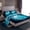 Teal, variant on Manfei Bass Fish 3pcs Twin Sheet Sets,Green Brown Twin Fitted Sheet,Fishing Hunting Breathable Flat Sheet,Teenagers Bedroom Decor