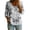A-Multicolor, variant on CLOISE Womens 3/4 Sleeve Tops Casual Shirts Loose Floral V Neck Pullover Fall Clothes Multicolor 2XL