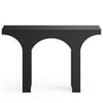 thumbnail image 3 of Resenkos 47” Modern Black Console Table for Entryway & Behind Sofa – Narrow Hallway Table with Arched Base, Black, 3 of 7