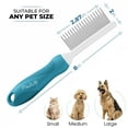 thumbnail image 4 of Poodle Grooming Comb - Metal Dematting Comb with Long & Short Stainless Steel Teeth for Removing Matted Hair & Knots, Safe and Gentle for Dogs & Cats, 4 of 8