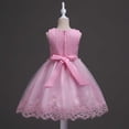 thumbnail image 5 of ATOGUTA Junior Bridesmaid Dresses Pink Sleeveless Tulle Formal Wedding Pageant Party Fancy Princess Ball Gown Dresses 2T-12, 5 of 7