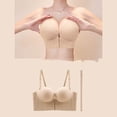 thumbnail image 5 of ATOYSOY Bras for Women Front Hook Corset Half Cup Thin Secure Stay Straps Gathering Shaping Invisible Match For Dresses Formal Occasion, 5 of 5