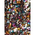 thumbnail image 5 of Anna-Kaci Womens Sequin Long Sleeve Front Zip Jacket with Ribbed Cuffs Medium Multicolored, 5 of 6