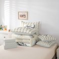 thumbnail image 6 of Erosebridal Golf Ball Sport 7pcs Bedding Comforter Set For Kids,Girls Cute Bowknot Queen Bedding Sets,Reversible lightgray, 6 of 7