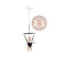 thumbnail image 1 of Jolly Jumper Iconic - Original Baby Exerciser with Door Clamp – Black Safari Saddle | Develop Balance, Coordination & Muscle Strength | 100% Canadian Owned, 1 of 9