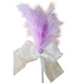 thumbnail image 1 of Cat Toy Faux Feather Handmade Cat Teasing Wand Kitten Interactive Toy with Bell, 1 of 10