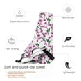 thumbnail image 3 of Daiia Orchids Flowers Pattern Quick Dry Towel, Super Absorbent Travel Towel with Hanging Loop & Carabiner, Lightweight Compact Fast-Drying Microfiber Towel-, 3 of 8