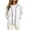 White, variant on Women's Sleeveless Zip Up Sweatshirt Vest Stand Collar Athletic Sweatshirt Jacket with Pockets for Spring Fall Winter Daily Athleisure Loungewear