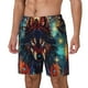 thumbnail image 1 of Fotbe Mystic Wolf Dreamcatcher Traje de Baño para Hombre – Shorts de Natación de Secado Rápido con Forro y Bolsillos-3X-Large, 1 of 6