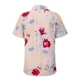 thumbnail image 2 of Birdeem Chemises d'Été pour Femmes, Hauts à Manches Courtes Col à Revers avec Boutons Imprimé Floral, 2 of 5