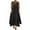 Black, variant on QUYUON Summer Maxi Dresses Women’s Plus Size Ruched Button up V Neck Sleeveless Tank Dress Casual Loose Linen Long Dress with Pockets A-Line Asymmetrical Dress Black 4XL