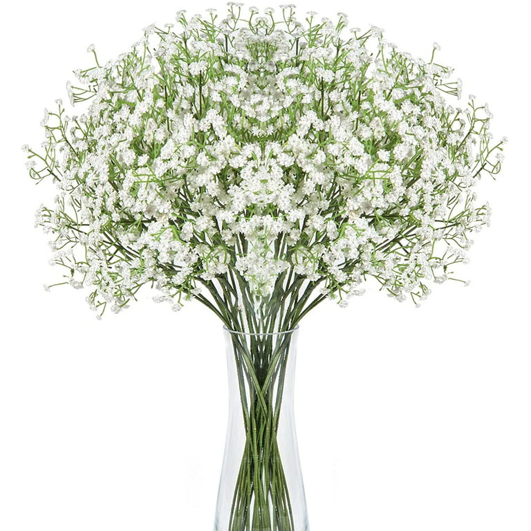 10Pcs Babys Breath Artificial Flowers, Gypsophila Real Touch