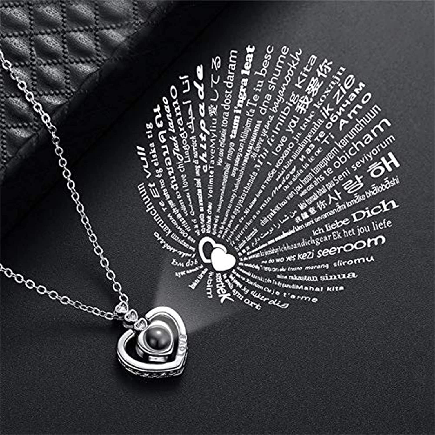 Eternal Rose with 100 Languages I Love You Necklace Love Box – Bubbabearshop