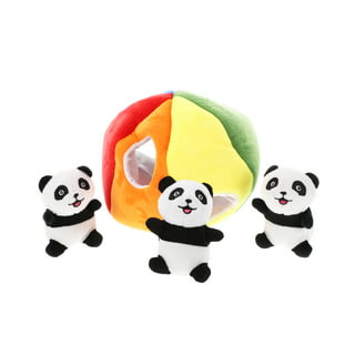 Outward Hound Plush Dog Toys, Giggly Gooberz Panda, Med