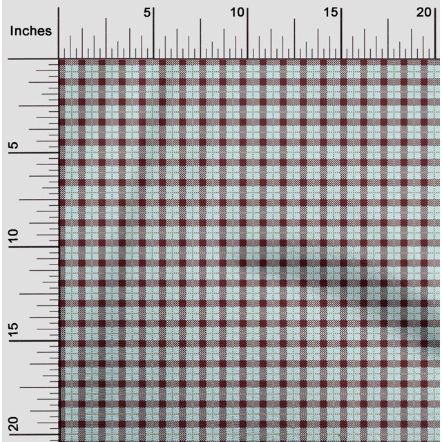 oneOone Cotton Flex Fabric Gingham Check Print Fabric By Yard 40 Inch Wide