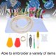 thumbnail image 3 of Kit De Bordado, 50 Colores, Ovillos De Hilo, Juego De Agujas, Costura, 3 of 7