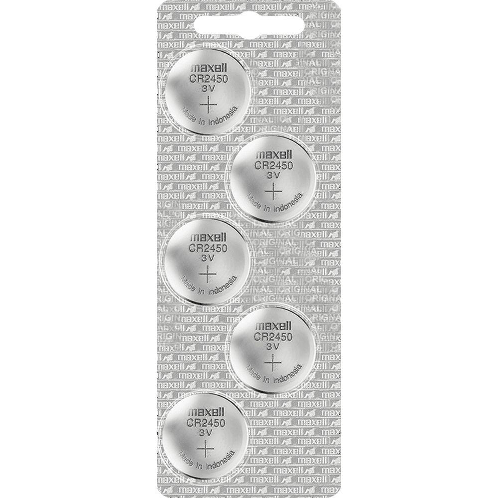 Maxell CR2450 3V Lithium Battery 5 Pack by Maxell