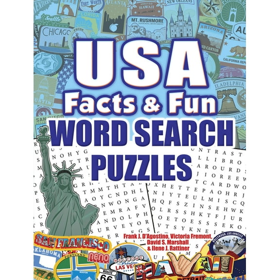 Dover Brain Games & Puzzles USA Facts & Fun Word Search Puzzles, (Paperback)