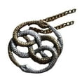 thumbnail image 1 of Baohd Personalized and Creative Double Serpent Entanglement Double Color Double Snake Pendant Female Personalized Retro Jewelry Necklace, 1 of 8