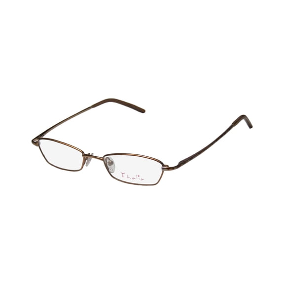 NEW THALIA YARA WOMENS/LADIES DESIGNER FULL-RIM ANTIQUE GOLD / MULTICOLOR STYLISH FULL-RIM AFFORDABLE VISION CARE FRAME DEMO LENSES 44-17-130 FLEXIBLE HINGES EYEGLASSES/EYE GLASSES