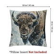 thumbnail image 4 of nygtbtfer Throw Pillow Case Animal Bull Nature West Decorative Cushion Cover Double-Sided Decorative Home Decor Indoor/Outdoor Garden Sofa Bedroom Car Pillow White, 4 of 7