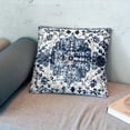 thumbnail image 3 of Boho Pillows Covers 18 x 18 Inch Set of 2 Bohemian Vintage Carpet Pattern Throw Pillows Nvay Blue Grey Ethnic Floral Decorative Outdoor Cotton Linen Cushion Cases for Couch Sofa Living Room, 3 of 6