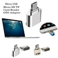 thumbnail image 2 of ziyahihome Zinc Alloy Mini TF Card Reader Laptop Phone OTG Adapter Portable Micro USB Plug Memory Card Reader, 2 of 9