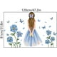thumbnail image 2 of Pegatinas de pared TUNC flores azules decoración habitación para niñas vinilo mariposa, 2 of 5