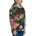 thumbnail image 3 of Demon Slayer Kids Pullover Hoodies 3d Print Hooded Sweatshirt With Packet For Boys Girls, 3 of 8