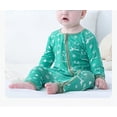 thumbnail image 3 of WIBACKER Pajamas for Baby Boys & Girls, Viscose from Bamboo, Snug Baby Sleeper, Newborn PJs, 2-Way Zipper, 3 of 8