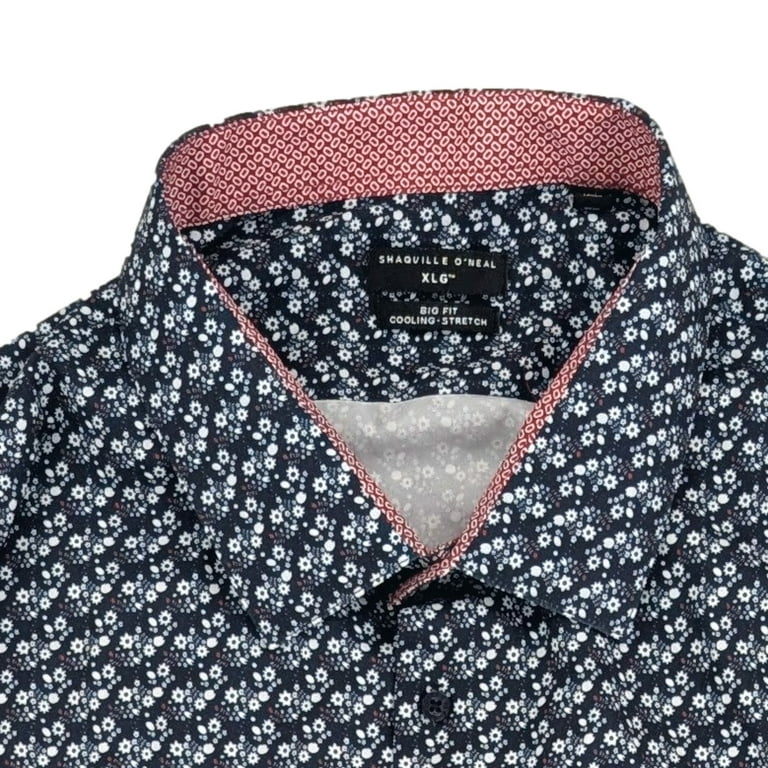 shaquille o neal dress shirts Shaquille O'Neal XLG Men's Black Long Sleeve Button Down Shirt TF 16 36/37 L, Size: 36/37 Large