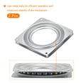 thumbnail image 3 of Uxcell 3.7inch Metal Lazy Susan Turntable Rotating Swivel square Shape Silver Tone 2pack, 3 of 6
