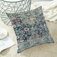 thumbnail image 5 of Boho Pillow Covers 18x18 Set of 2 Blue Vintage Retro Decorative Throw Pillow Outdoor Linen Square Farmhouse Decor Cushion Cover for Home Couch Sofa, 5 of 13